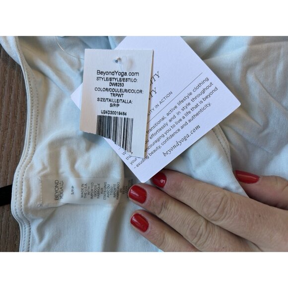 New Beyond Yoga Charmed Mini Dress Powder Blue - Picture 6 of 10